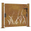 VidaXL vidaXL Gartentor 100x75 cm Cortenstahl Gras-Design 1