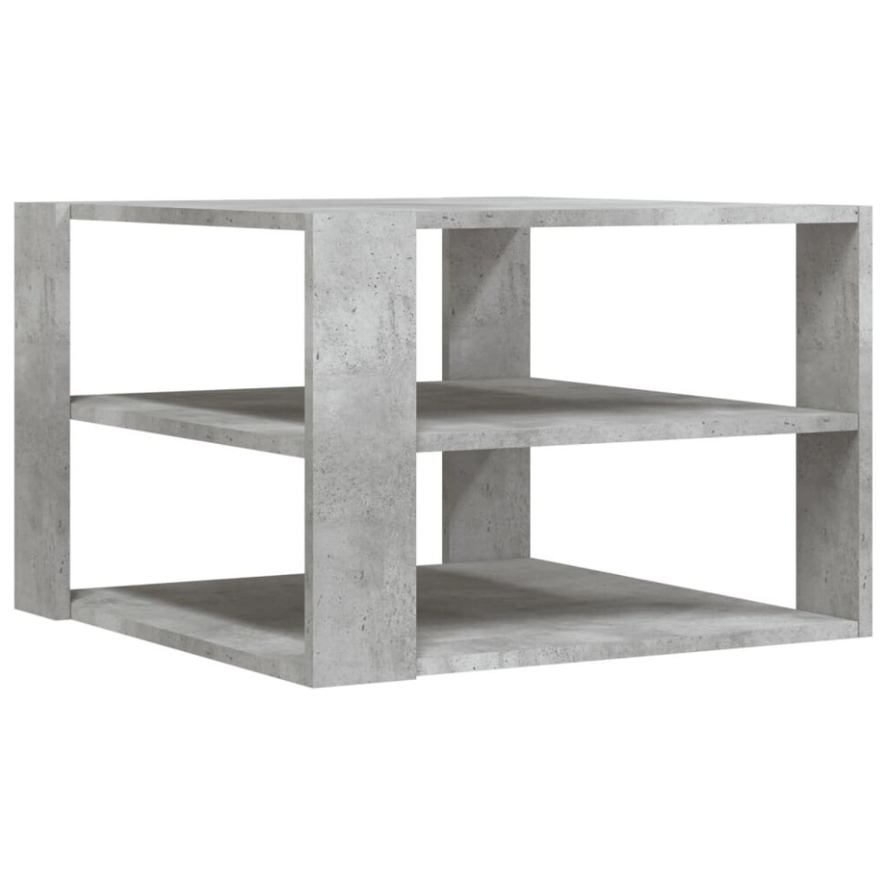 Vidaxl (Concrete Grey) Coffee Table Side Table Telephone Table Concrete Grey Engineered Wood