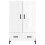 VidaXL (high gloss white) vidaXL Highboard Sideboard Cupboard Side Cabinet Brown Oak Engineered Wood 5