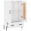 VidaXL (high gloss white) vidaXL Highboard Sideboard Cupboard Side Cabinet Brown Oak Engineered Wood 6