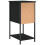 VidaXL (black) vidaXL Bedside Cabinet Bedside Table Side Table Sonoma Oak Engineered Wood 8