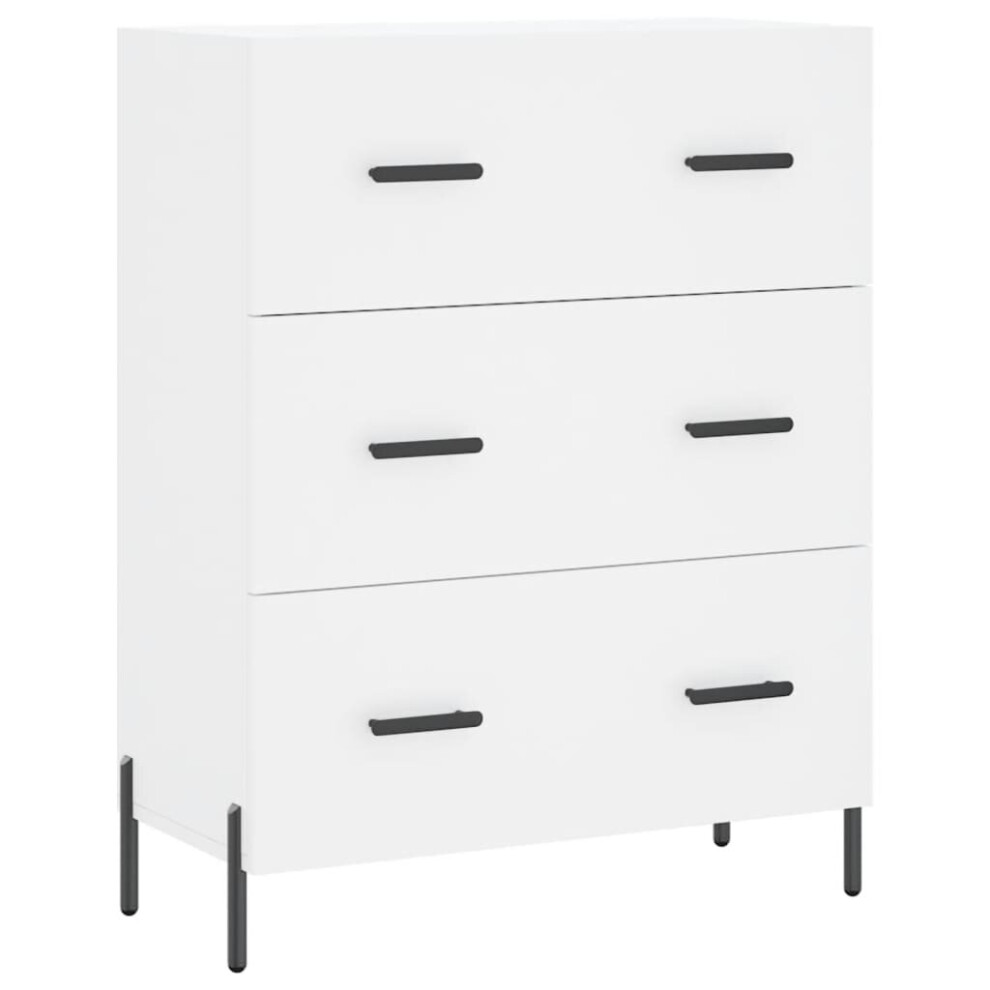 vidaXL Sideboard Storage Cabinet Cupboard Side Cabinet White Engineered Wood