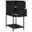 VidaXL (black) vidaXL Bedside Cabinet Bedside Table Side Table Sonoma Oak Engineered Wood 5