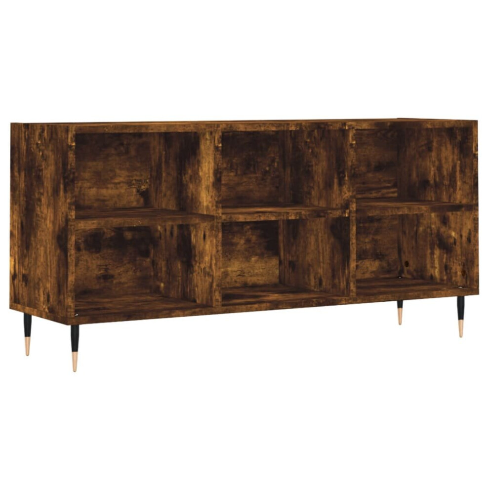 Vidaxl Tv Cabinet Tv Unit Media Cabinet Tv Stand Smoked Oak Engineered Wood