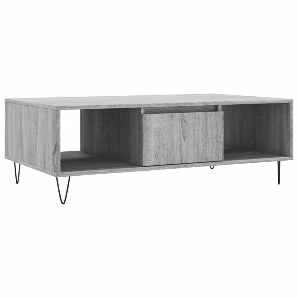 Vidaxl (Grey Sonoma) Coffee Table Side Table Telephone Table Concrete Grey Engineered Wood