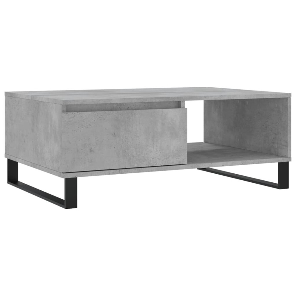 Vidaxl (Concrete Grey) Coffee Table Side Table End Table Sofa Table White Engineered Wood