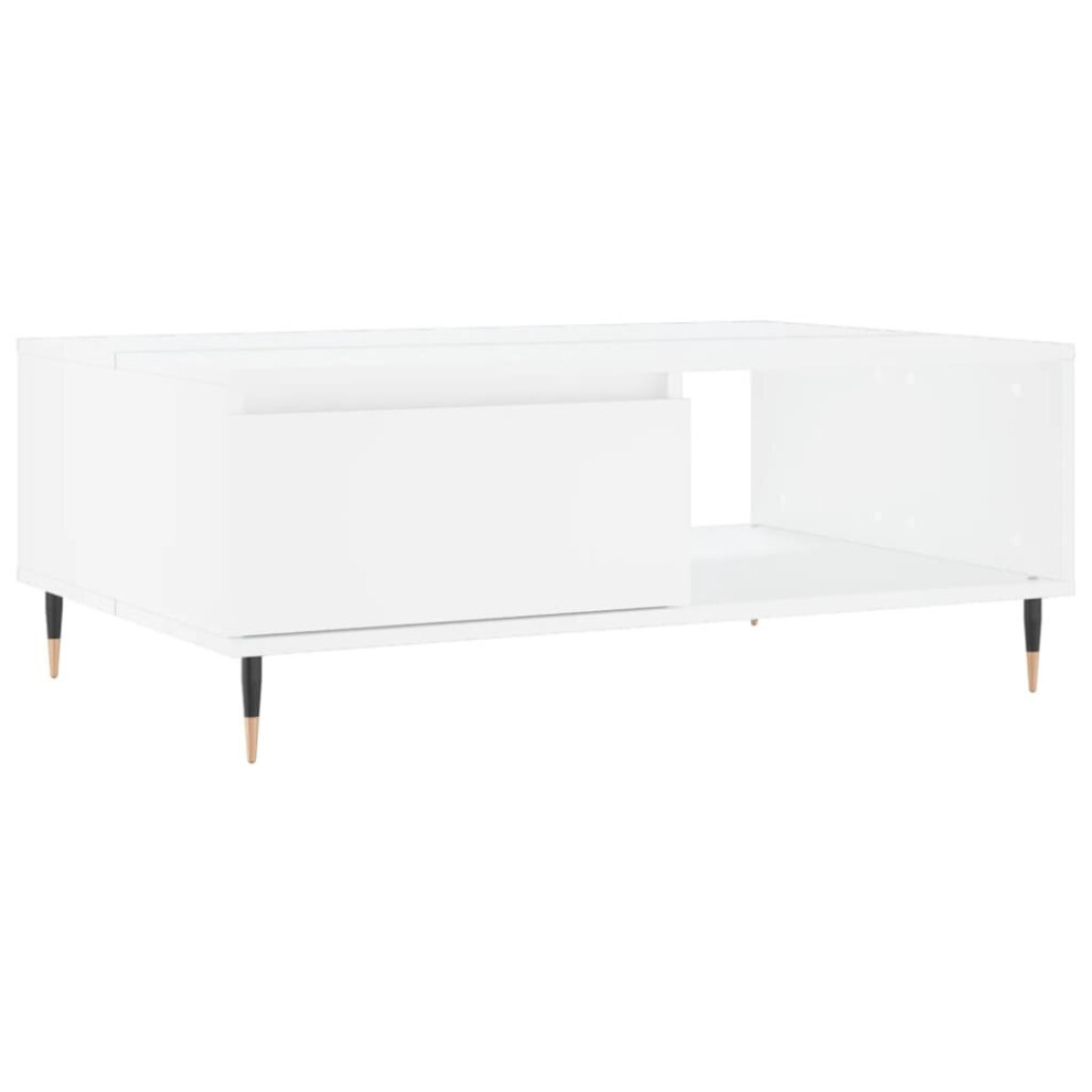 (white) vidaXL Coffee Table Side Table End Table Sofa Table Sonoma Oak Engineered Wood