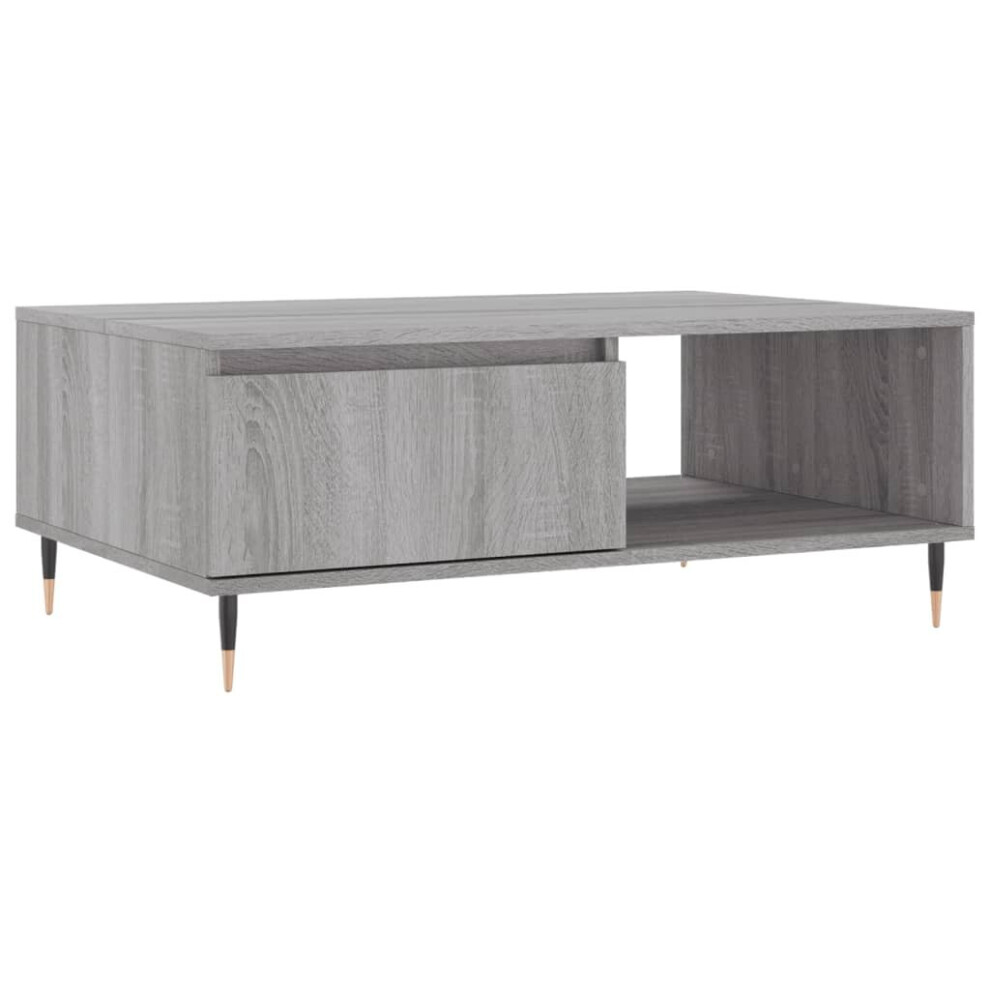 Vidaxl (Grey Sonoma) Coffee Table Side Table End Table Sofa Table Sonoma Oak Engineered Wood
