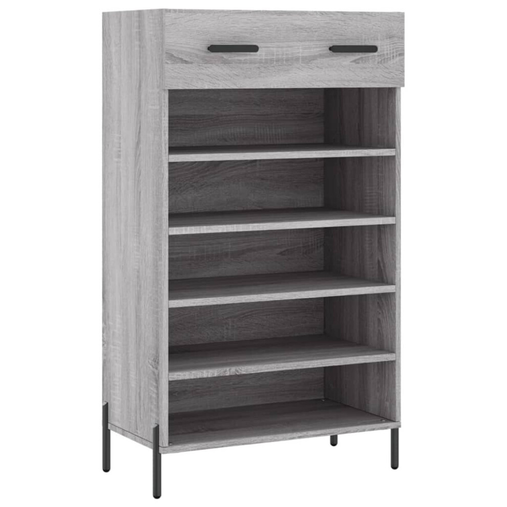 (grey sonoma) vidaXL Shoe Cabinet Shoe Cupboard Shoe Rack Concrete Grey Engineered Wood