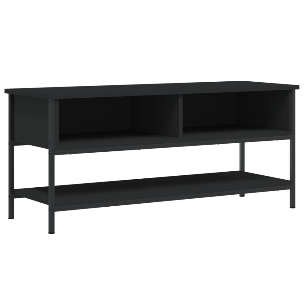 (black) vidaXL TV Cabinet TV Console Sideboard Media Console Black Engineered Wood