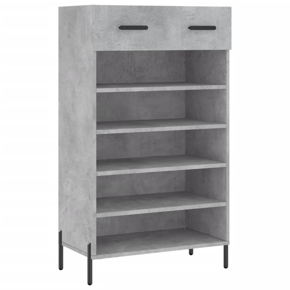 (concrete grey) vidaXL Shoe Cabinet Shoe Cupboard Shoe Rack Concrete Grey Engineered Wood