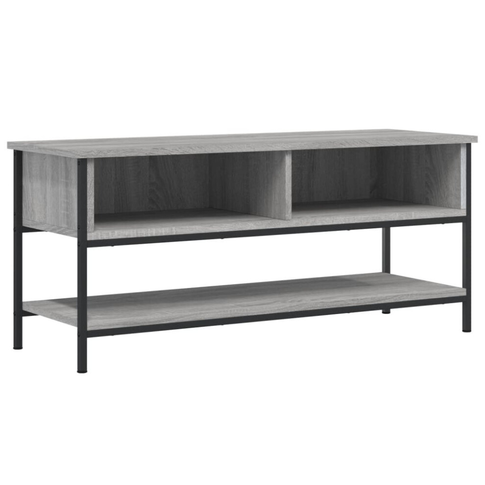 Vidaxl (Grey Sonoma) Tv Cabinet Tv Console Sideboard Media Console Black Engineered Wood Black,Grey