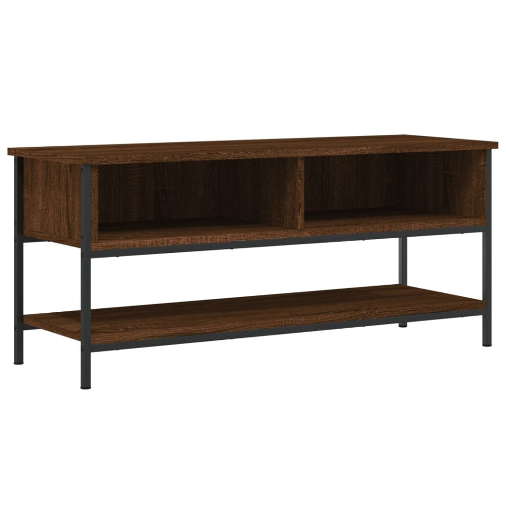 (brown oak) vidaXL TV Cabinet TV Console Sideboard Media Console Black Engineered Wood