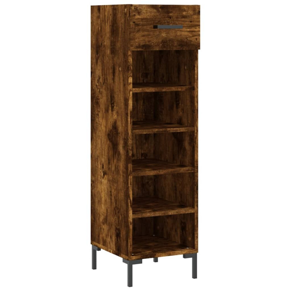 (smoked oak) vidaXL Shoe Cabinet Shoe Storage Cupboard Shoe Rack Sonoma Oak Engineered Wood