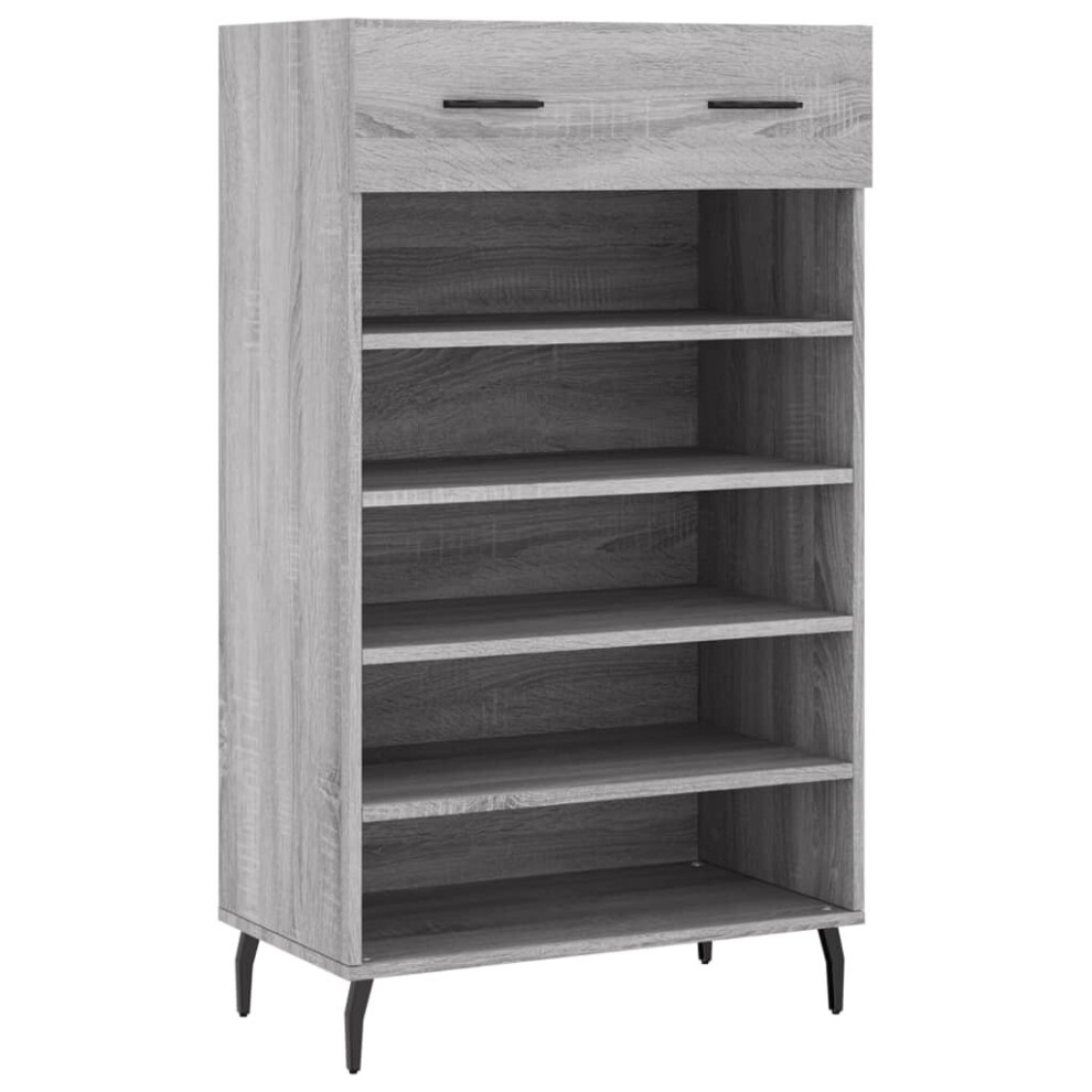 (grey sonoma) vidaXL Shoe Cabinet Shoe Cupboard Shoe Storage Rack Sonoma Oak Engineered Wood