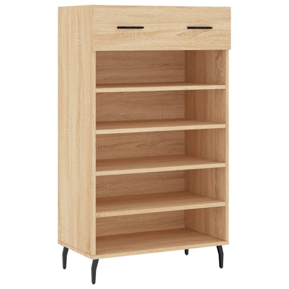 (sonoma oak) vidaXL Shoe Cabinet Shoe Cupboard Shoe Storage Rack Sonoma Oak Engineered Wood