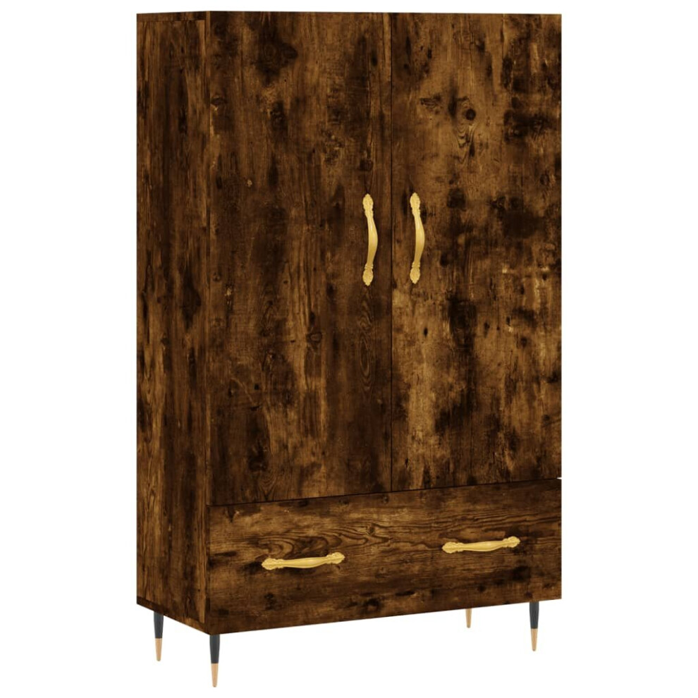 (smoked oak) vidaXL Highboard Sideboard Cupboard Side Cabinet Smoked Oak Engineered Wood