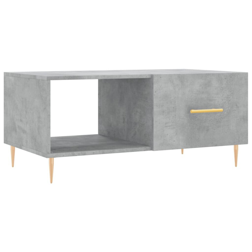 (concrete grey) vidaXL Coffee Table Tea Side Table Sofa Couch Table Sonoma Oak Engineered Wood