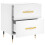 VidaXL (white, 1 pcs) vidaXL Bedside Cabinets Bedside Table Nightstand 2 pcs Black Engineered Wood 5
