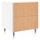 VidaXL (white, 2 pcs) vidaXL Bedside Cabinets Bedside Table Nightstand 2 pcs Black Engineered Wood 9