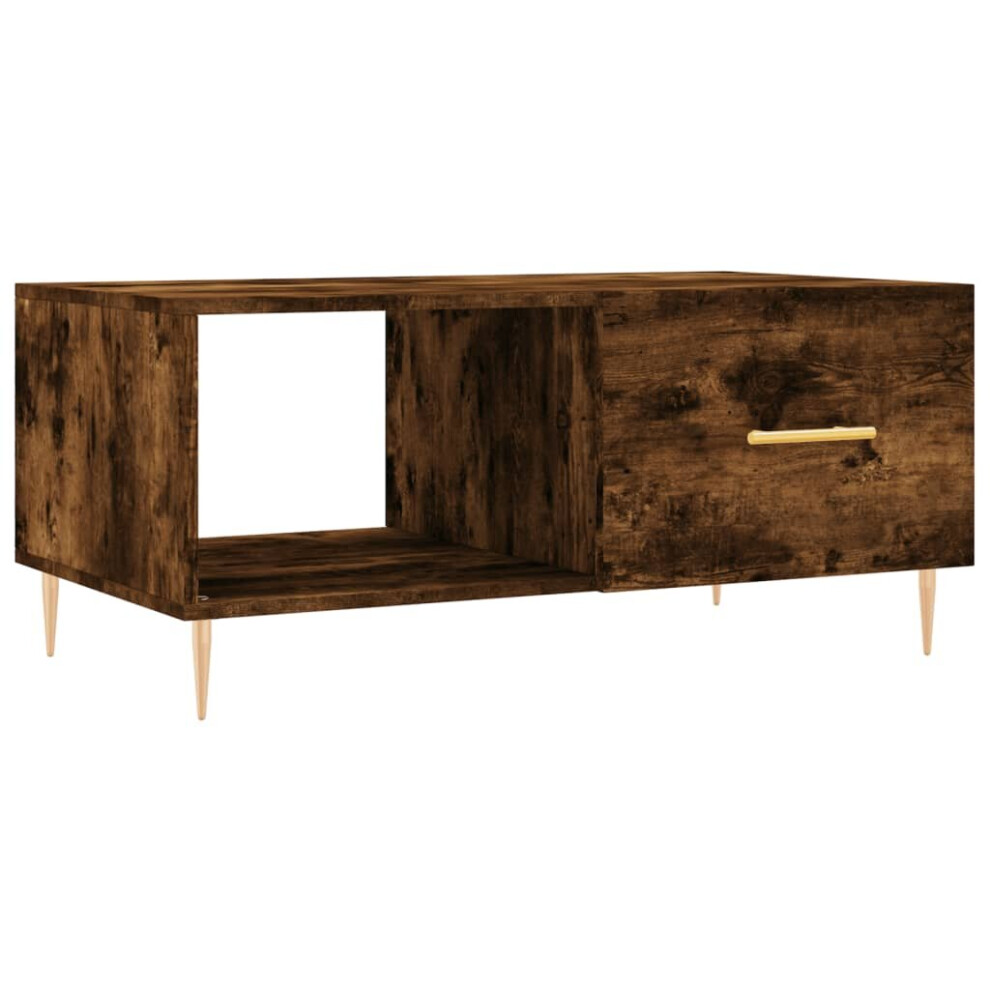 (smoked oak) vidaXL Coffee Table Tea Side Table Sofa Couch Table Sonoma Oak Engineered Wood