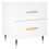 VidaXL (white, 2 pcs) vidaXL Bedside Cabinets Bedside Table Nightstand 2 pcs Black Engineered Wood 5
