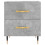 VidaXL (concrete grey, 2 pcs) vidaXL Bedside Cabinets Bedside Table Nightstand 2 pcs Black Engineered Wood 6