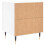 VidaXL (white, 1 pcs) vidaXL Bedside Cabinets Bedside Table Nightstand 2 pcs Black Engineered Wood 8