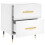 VidaXL (white, 2 pcs) vidaXL Bedside Cabinets Bedside Table Nightstand 2 pcs Black Engineered Wood 8