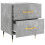 VidaXL (concrete grey, 2 pcs) vidaXL Bedside Cabinets Bedside Table Nightstand 2 pcs Black Engineered Wood 8