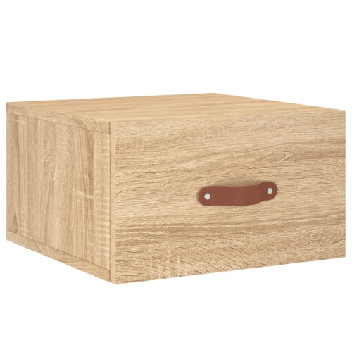 VidaXL vidaXL Wand-Nachttisch Sonoma-Eiche 35x35x20 cm 1