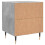 VidaXL (concrete grey, 2 pcs) vidaXL Bedside Cabinets Bedside Table Nightstand 2 pcs Black Engineered Wood 9