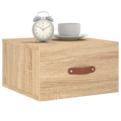 VidaXL vidaXL Wand-Nachttisch Sonoma-Eiche 35x35x20 cm 2
