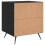VidaXL (black, 2 pcs) vidaXL Bedside Cabinets Bedside Table Nightstand 2 pcs Black Engineered Wood 10