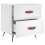 VidaXL (white, 2 pcs) vidaXL Bedside Cabinets Bedside Table Nightstand 2 pcs Black Engineered Wood 8