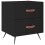 VidaXL (black, 2 pcs) vidaXL Bedside Cabinets Bedside Table Nightstand 2 pcs Black Engineered Wood 6