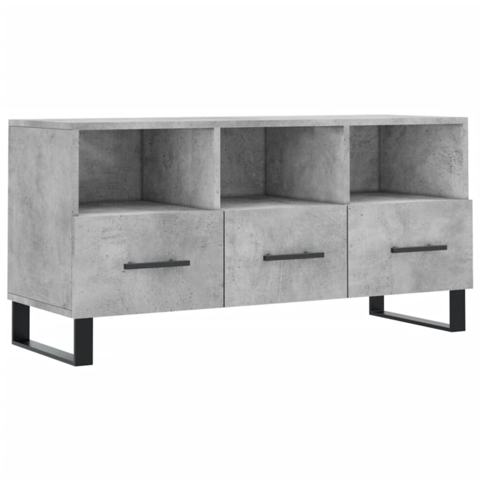 vidaXL TV Cabinet TV Unit Media Cabinet TV Stand Concrete Grey Engineered Wood