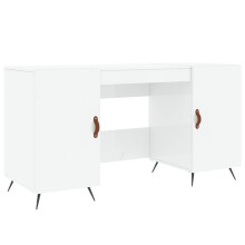(high gloss white) vidaXL Desk Computer Desk Writing Table Office Table Work Desk Engineered Wood
