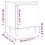 VidaXL (white, 2 pcs) vidaXL Bedside Cabinets Bedside Table 2 pcs High Gloss White Engineered Wood 4