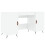 VidaXL (high gloss white) vidaXL Desk Computer Desk Writing Table Office Table Work Desk Engineered Wood 2