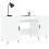 VidaXL (high gloss white) vidaXL Desk Computer Desk Writing Table Office Table Work Desk Engineered Wood 3