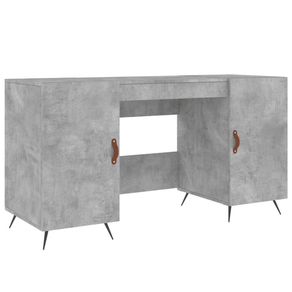 Vidaxl (Concrete Grey) Desk Computer Desk Writing Table Office Table Work Desk Engineered Wood