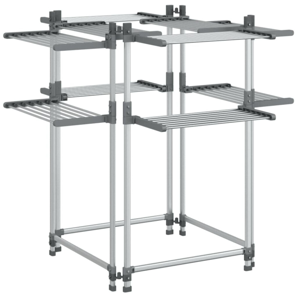 Vidaxl Laundry Drying Rack Airer Clothes Drying Rack Clothes Hanger Aluminium