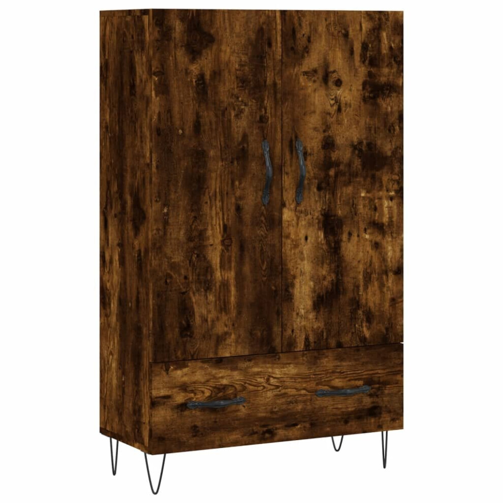 (smoked oak) vidaXL Highboard Sideboard Cupboard Side Cabinet Brown Oak Engineered Wood