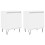 VidaXL (white, 2 pcs) vidaXL Bedside Cabinets Bedside Table 2 pcs High Gloss White Engineered Wood 2
