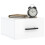 VidaXL (high gloss white, 2 pcs) vidaXL Wall-mounted Bedside Cabinets Side Table Bedstand 2 pcs Concrete Grey 3
