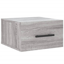 vidaXL Wand-Nachttisch Grau Sonoma 35x35x20 cm