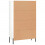 VidaXL (high gloss white) vidaXL Highboard Sideboard Cupboard Side Cabinet Grey Sonoma Engineered Wood 8