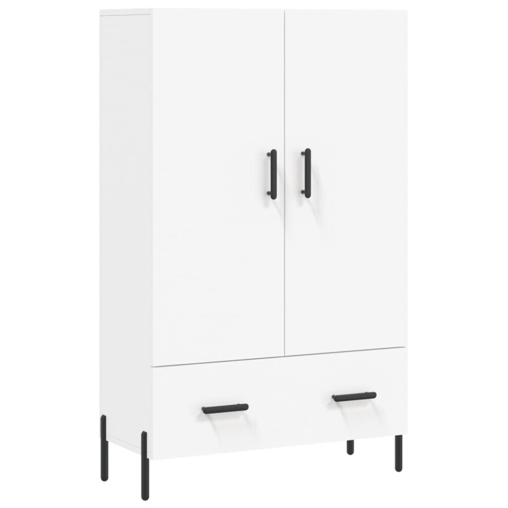 (white) vidaXL Highboard Sideboard Cupboard Side Cabinet Grey Sonoma Engineered Wood