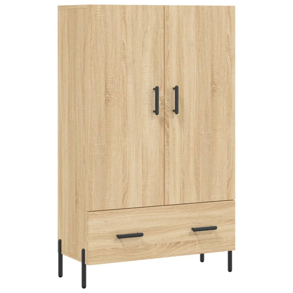 (sonoma oak) vidaXL Highboard Sideboard Cupboard Side Cabinet Grey Sonoma Engineered Wood